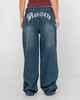 RUSTY LADIES ROXANNE BAGGY LOW RISE JEAN - DARK N DIRTY