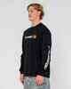 RUSTY MENS JETSETTER L/S TEE - BLACK