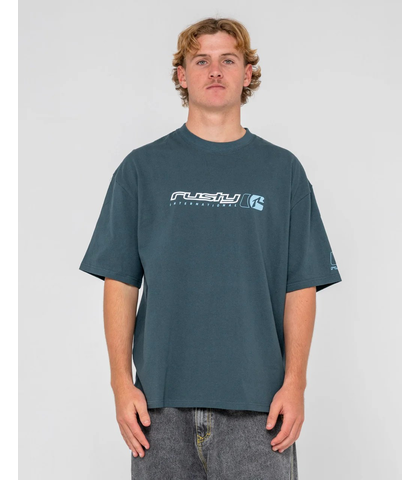 RUSTY MENS JETSETTER S/S TEE - DEEP TEAL