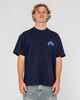 RUSTY MENS COMPETITION 2.0 S/S TEE - NAVY BLUE