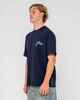 RUSTY MENS COMPETITION 2.0 S/S TEE - NAVY BLUE