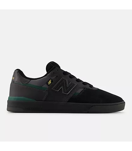 NEW BALANCE NUMERIC 306 SHOE - BLACK / BLACK SEUDE LEATHER