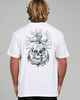 MAD HUEYS ROPE SKULL ANCHOR TEE - WHITE