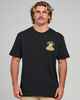 MAD HUEYS CAUGHT FK ALL JAW TEE - BLACK