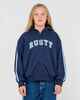 RUSTY GIRLS TEAM VARSITY ZIP THRU HOOD - NAVY