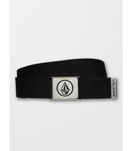 VOLCOM SINGLE STONE LEATHER WALLET - BLACK