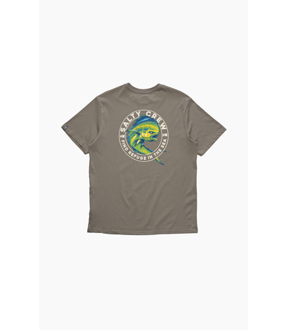 SALTY CREW MENS MAHI CLUB S/S TEE - CHARCOAL