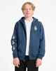 VOLCOM BOYS ICONIC STONE ZIP UP HOOD - INDIGO
