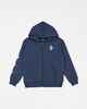VOLCOM BOYS ICONIC STONE ZIP UP HOOD - INDIGO