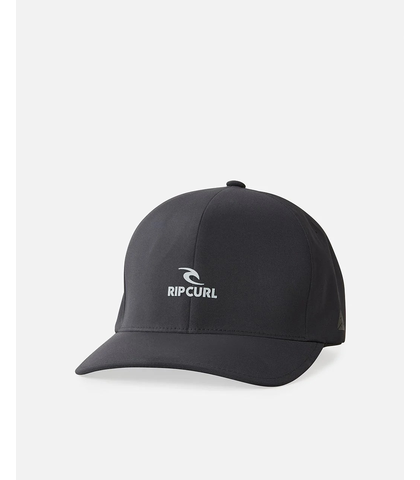 RIPCURL MENS VAPORCOOL DELTA FLEXFIT CAP - BLACK