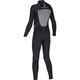 VISSLA BOYS 7 SEAS 4/3 C/ZIP STEAMER - BLACK