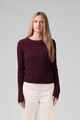 RPM LADIES WIDE KNIT L/S - PLUM