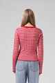 RPM LADIES STRIPE KNITTED L/S TEE - RED