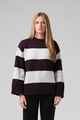 RPM LADIES GEORGIA STRIPE KNIT - PURPLE / ICE