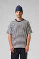 RPM MENS STRIPE RAGLAN TEE - WHITE / NAVY