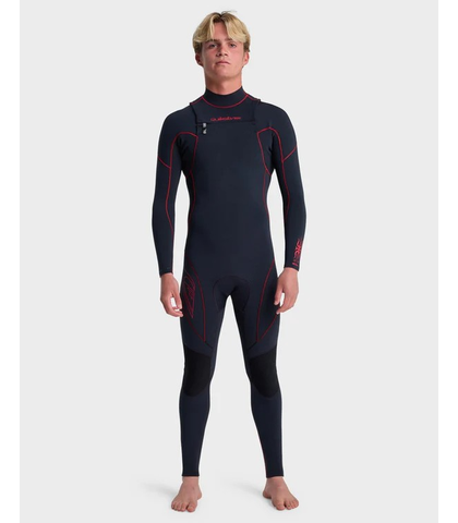 QUIKSILVER MENS 4/3 MERCURY CHESTZIP STEAMER - SALSA