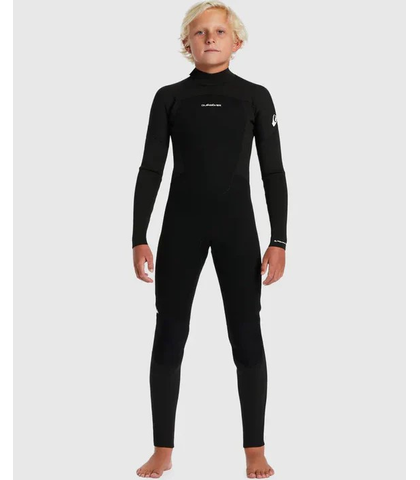 QUIKSILVER TODDLER 4/3 PROLOGUE BACKZIP STEAMER - BLACK