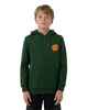 SANTA CRUZ BOYS CLASSIC DOT PUFF PRINT HOODY - DARK GREEN