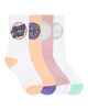 SANTA CRUZ GIRLS OTHE DOT CREW SOCK 4 PACK - PINK/WHITE
