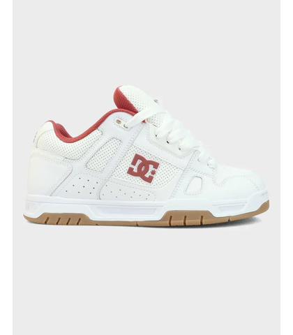 DC STAGE SHOE - WHITE / BRICK RED / GUM