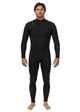 VISSLA MENS 4/3 NEW SEAS U ZIP STEAMER - BLACK