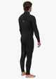 VISSLA MENS 4/3 NEW SEAS U ZIP STEAMER - BLACK