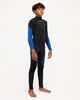 QUIKSILVER BOYS 4/3 MERCURY CHESTZIP STEAMER - TRUE BLACK