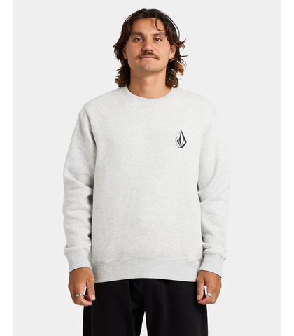 VOLCOM MENS VOLOGO CREW - HEATHER GREY