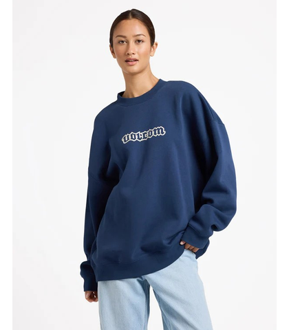 VOLCOM LADIES EX BOYFRIENDS CREW - BAJA INDIGO