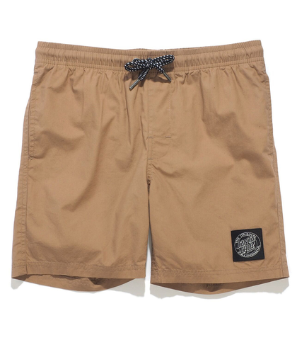 SANTA CRUZ BOYS CRUZIER SOLID SHORT - DARK SAND