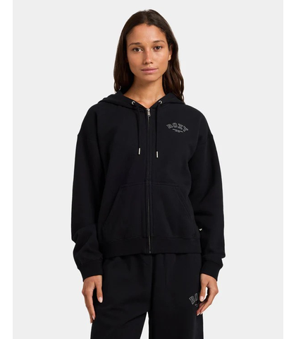 ROXY DREAMY DAYS ZIP HOODY - BLACK