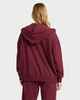BILLABONG LADIES WAVE ESSENTAILS ZIP THRU HOODY - RED DAHLIA