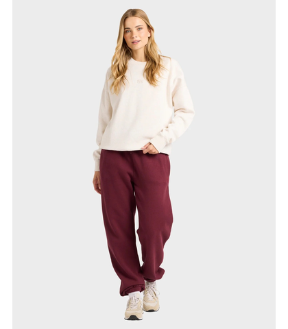 BILLABONG LADIES WAVE ESSENTAILS TRACKPANT - RED DAHLIA