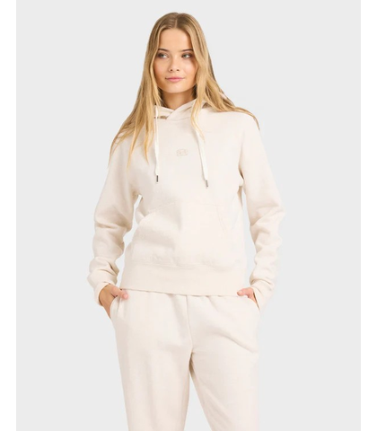 BILLABONG LADIES WAVE ESSENTAILS POP HOODY - SNOW MARLE