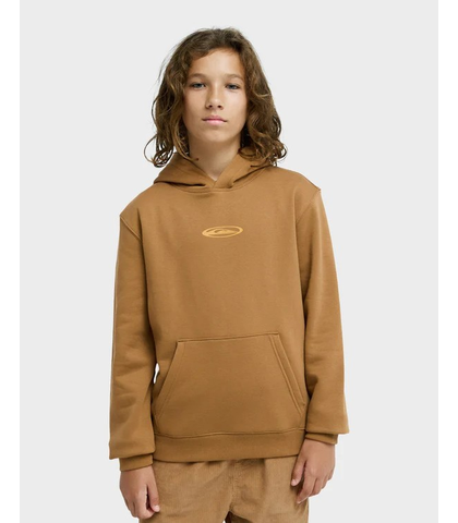 QUIKSILVER BOYS QUIK GLOBE HOODY - TOBACCA