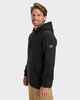 QUIKSILVER MENS KELLER HOODY - BLACK HEATHER