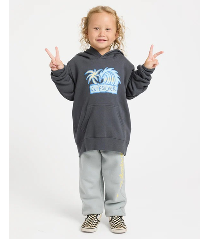 QUIKSILVER GROMS TROPICAL TIDES HOODY - IRON GATE