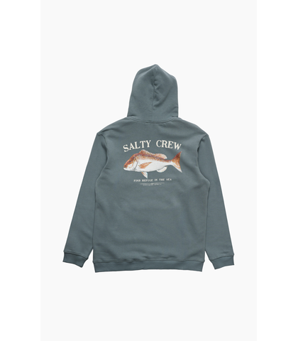 SALTY CREW MENS SNAPPER HOODY - STORM