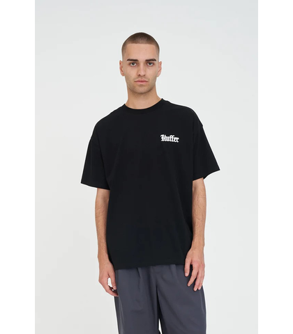 HUFFER MENS BLOCK TEE - CENTENNIAL - BLACK