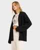BILLABONG LADIES SOFT SUN CARDI - BLACK PEBBLE