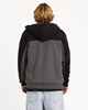 VOLCOM MENS DIVISION LINED ZIP UP HOODY - CHARCOAL HEATHER