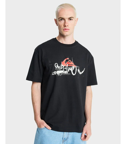 QUIKSILVER MENS DRIFTER TEE - BLACK