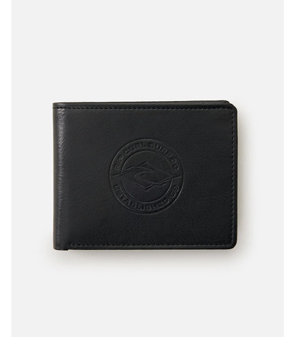 RIPCURL STAPLER PU ALL DAY WALLET - BLACK