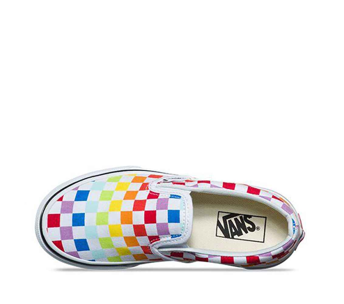vans slip on checkerboard multicolor