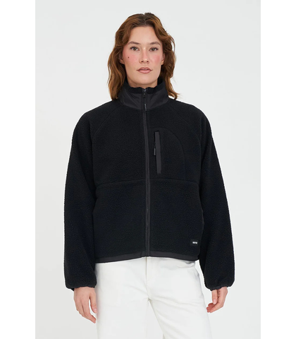 HUFFER LADIES POLAR FLEECE JACKET - BLACK