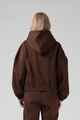 RPM LADIES ZIP THRU HOODY - BRUNETTE BROWN