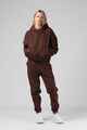 RPM LADIES ZIP THRU HOODY - BRUNETTE BROWN