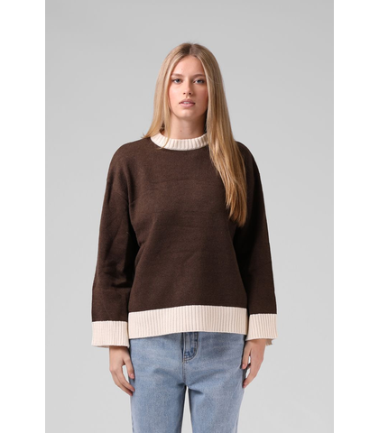 RPM LADIES CLARA KNIT - CHOCOLATE / CREAM