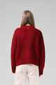 RPM LADIES CHUNKY CARDIGAN - RED PLUM