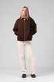 RPM LADIES QUILTED BOMBER JACKET - CHOCOLATE